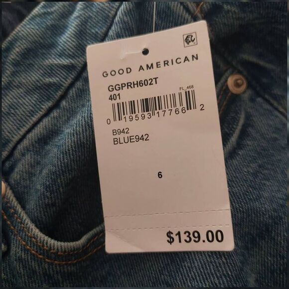 Good American Midrise Good Girlfriend Jeans - NWT size 6 /28 Inseam 25.5 - Picture 10 of 12